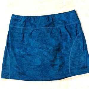 Blue Patterned Skort
